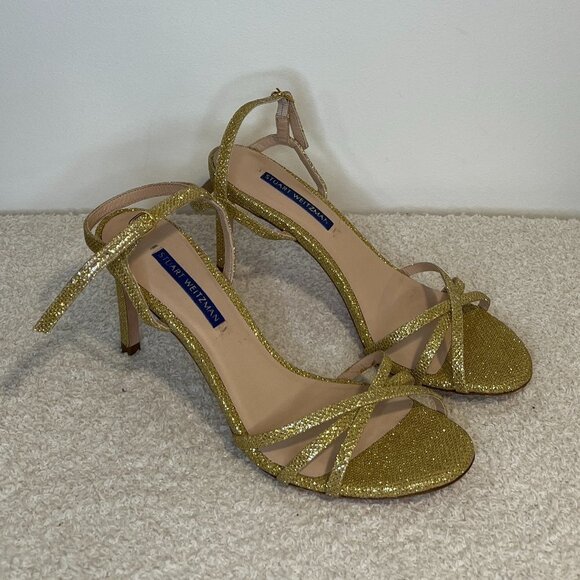 Stuart Weitzman Starla 80 Glitter Heels